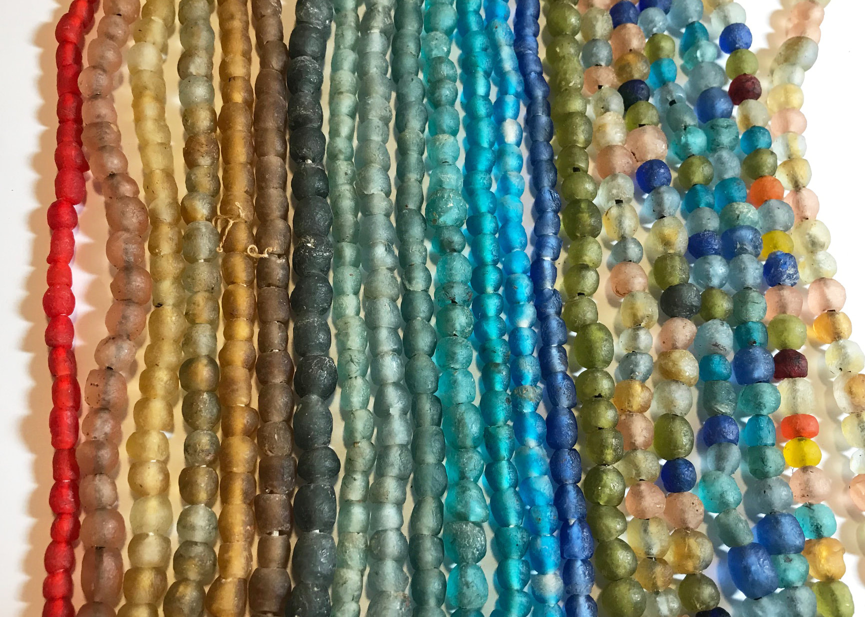 recycled glass beads